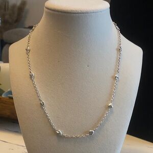 Elegant Silver Heart Necklace